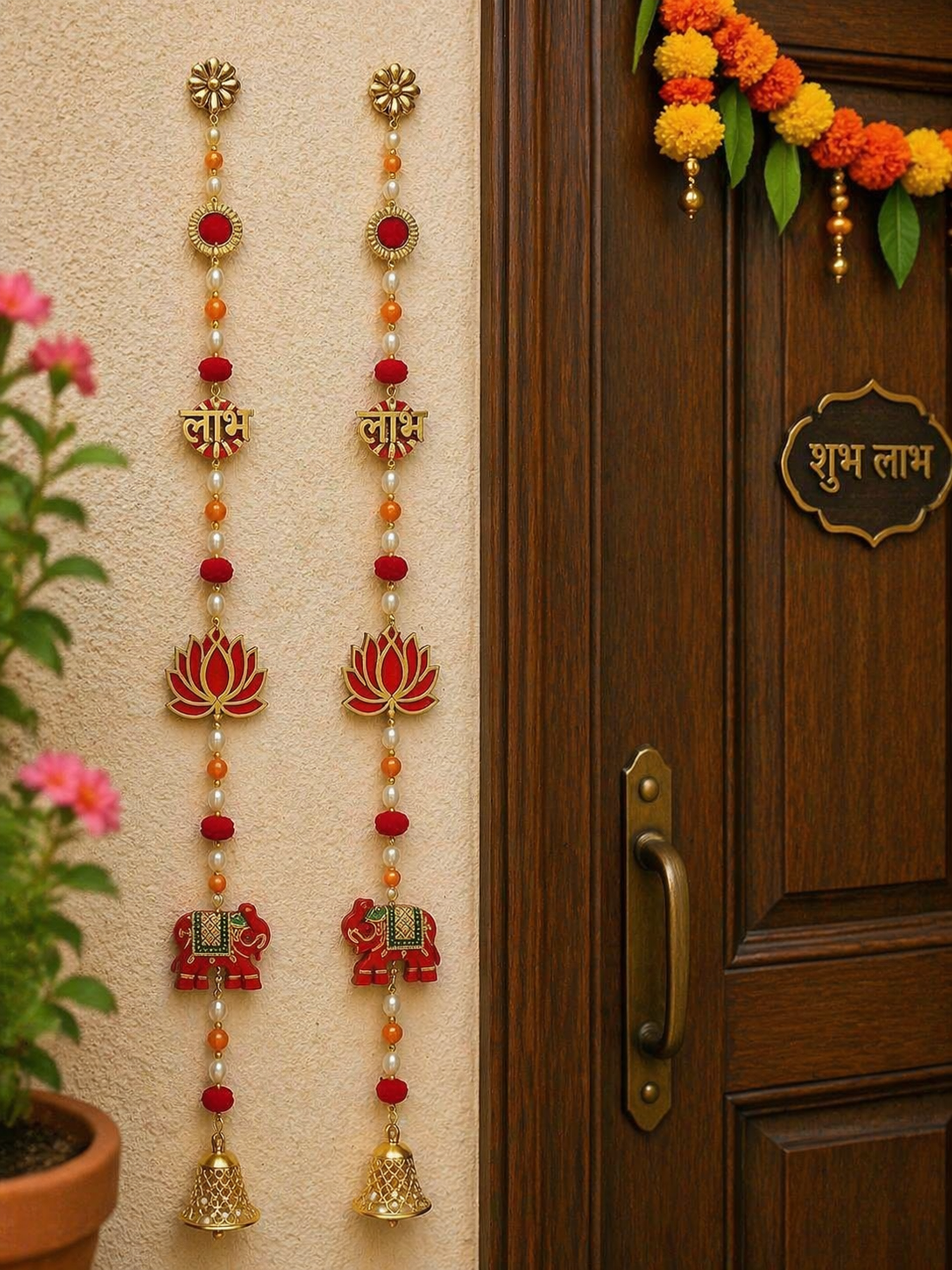 Nutts Lotus Hanging Ideal For Calming Wall Aesthetics Adds Peaceful And Relaxing Vibe To Home Perfect For Bedroom And Living Room