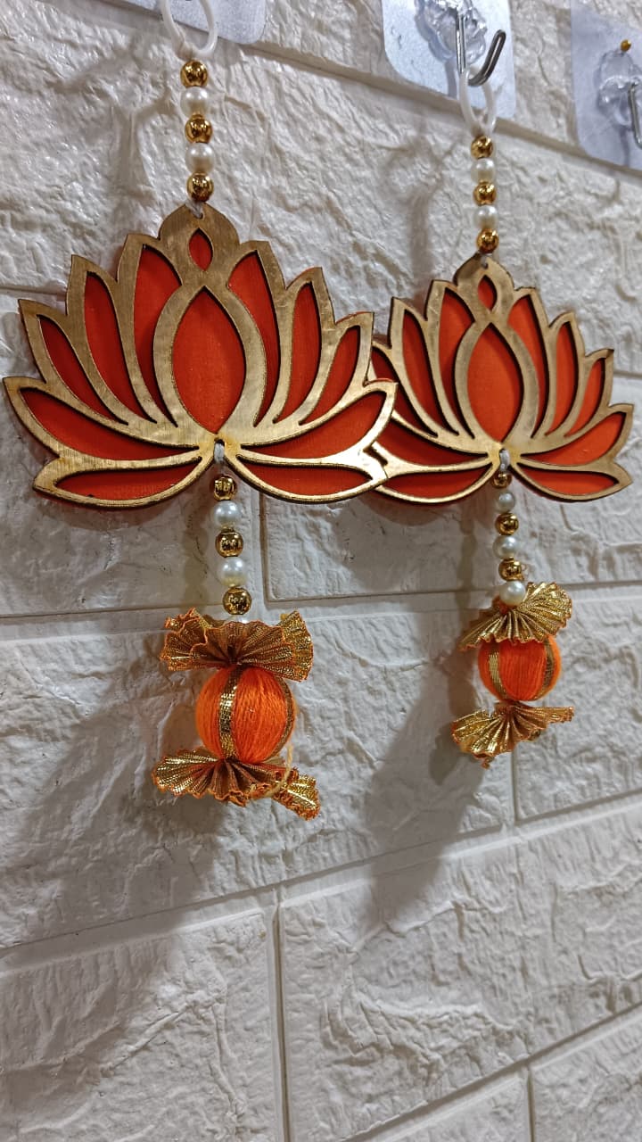 Nutts Lotus Art Hanging Stylish Wall Decor For Elegant Interiors Perfect For Living Room Bedroom And Office