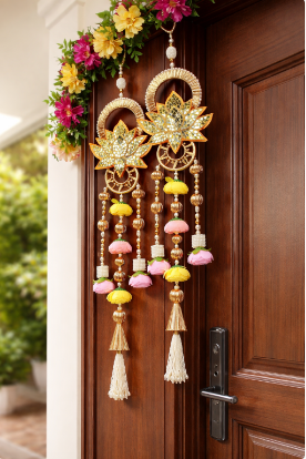 Nutts Small Handmade Hanging Decor for Bedroom Living Room Wall Decoration Pack of 2 (Small183-1)