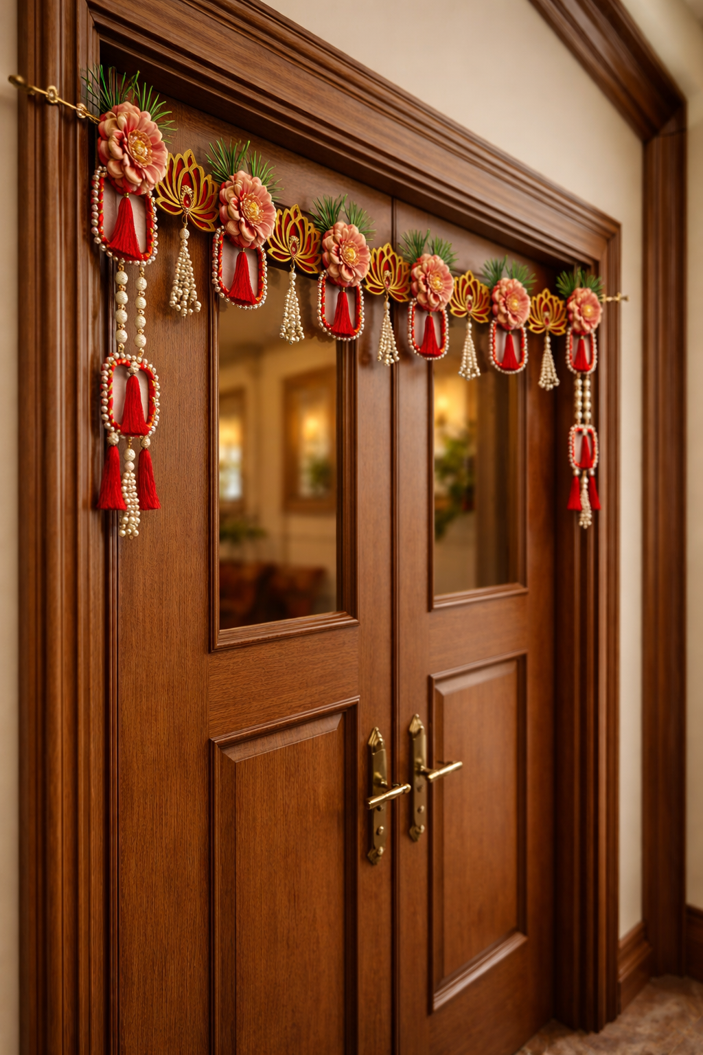 Nutts Handcrafted Bandhanwar Door Hanging for Entrance Decor