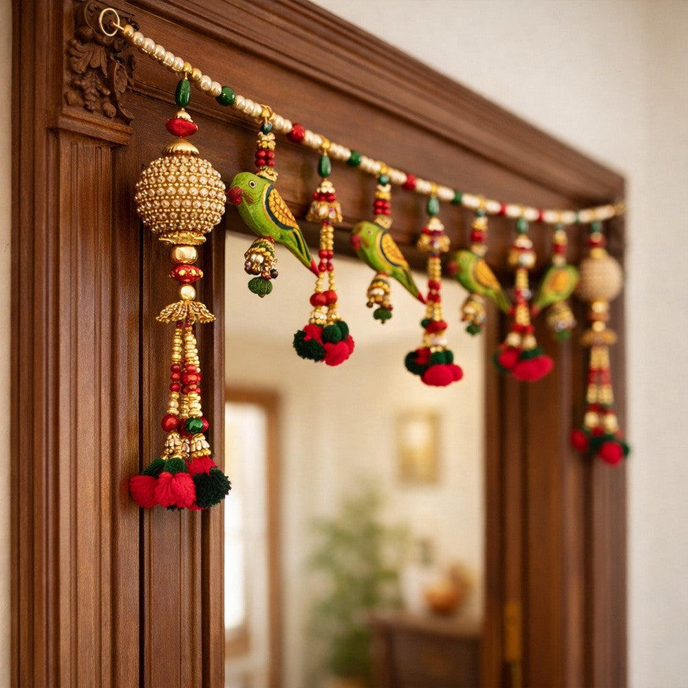 Nutts Handmade Pearl Decorative Bandhanwar Toran