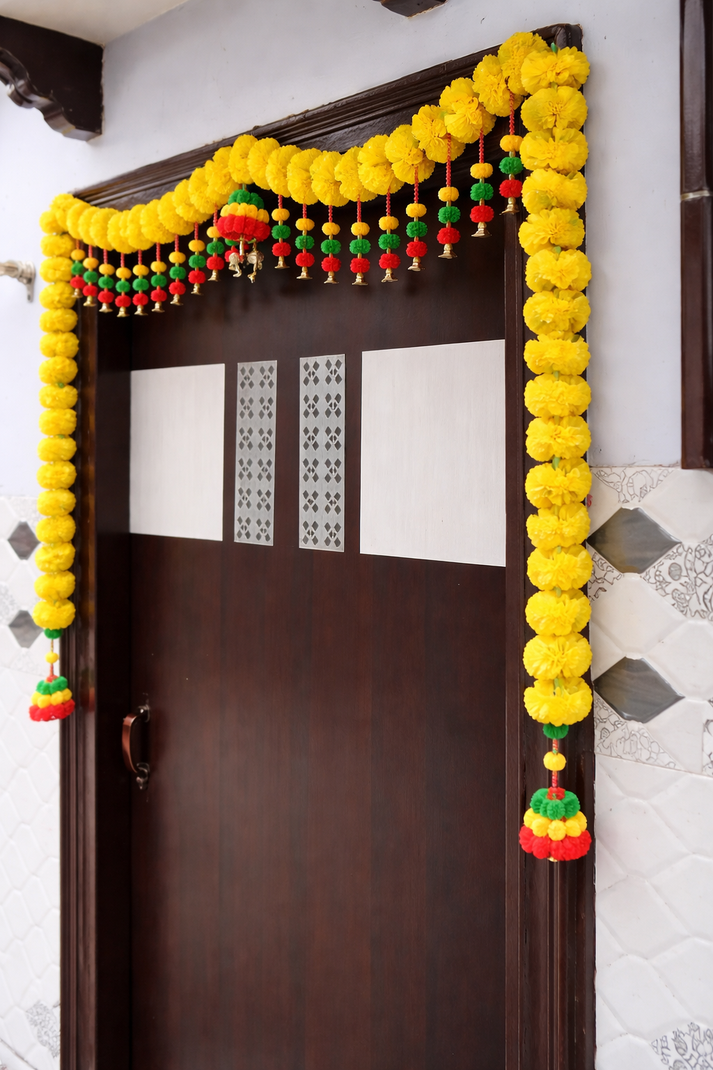 Nutts Colorful Bandhanwar Hanging for Traditional Door Decor