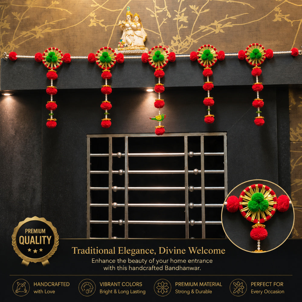 Nutts Decorative Bandhanwar Door Hanging for Festive and Spiritual Spaces