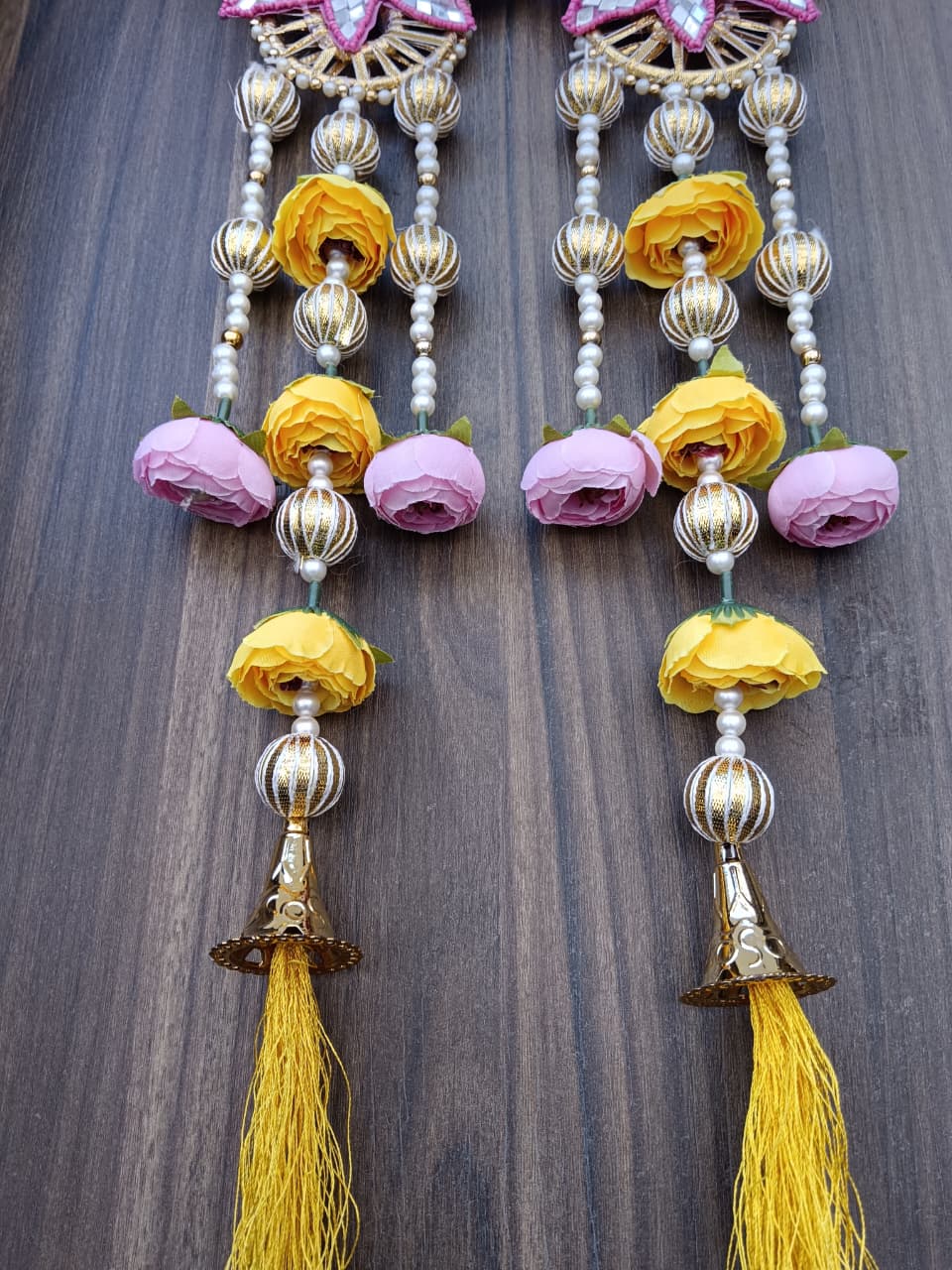 Nutts Handmade Hanging for Home Decorative Wall Hanging | Diwali Festival Pooja Room Entrance Door Pack of 2 (Small183-2)
