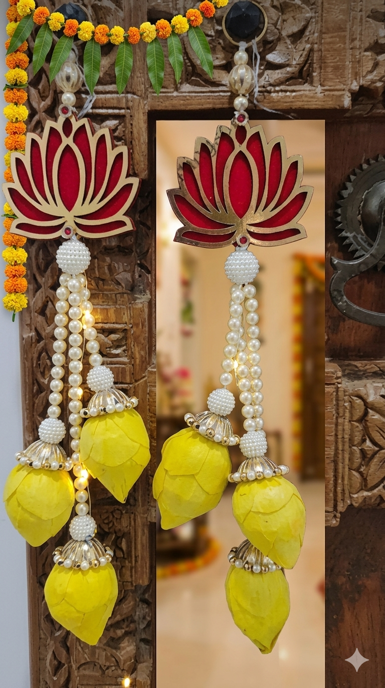 Nutts Lotus Wall Hanging Premium Spiritual Home Decor For Living Room And Mandir