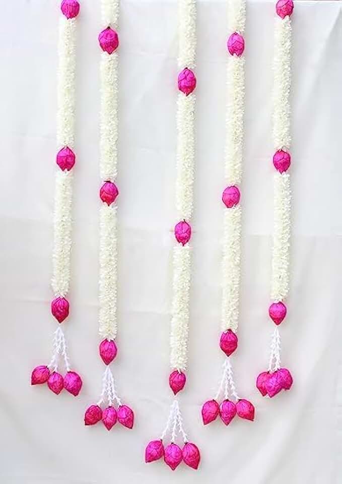 Handmade Item Lotus Buds & Paper Gajra for Torans Garland Bandhwar Decoration Item for Home Décor Diwali Festival, Navratri