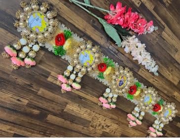 Sellplus Handmade Bandhanwar Multicolor Artificial Floral Decorations | Traditional Decorative Door Toran Bandhanwar Hanging for Festive Home Entrance Decor (Pack of 1) (BDHW246)