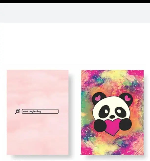 Nutts Notebooks For Kids And Students Attractive Cover Designs | Soft cover | Notebooks For College Students | School (Pack Of 2) (Design 18)