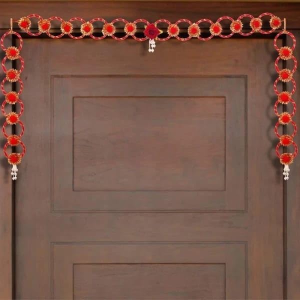 Sellplus Handmade Bandhanwar Artificial Flower Decorations | Decoartive Floral Bandhanwar for Main Door Entrance and Welcoming Area Decorations (Pack of 1) (BDHW564)