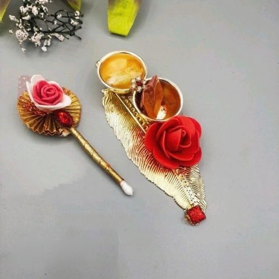 Sellplus Elegant Decorative Tealight Candle Holder Traditional Festival Home Decor Mandir Table Centerpiece Diwali Wedding Pooja Decoration(Pack of 4) (Tealight-149)