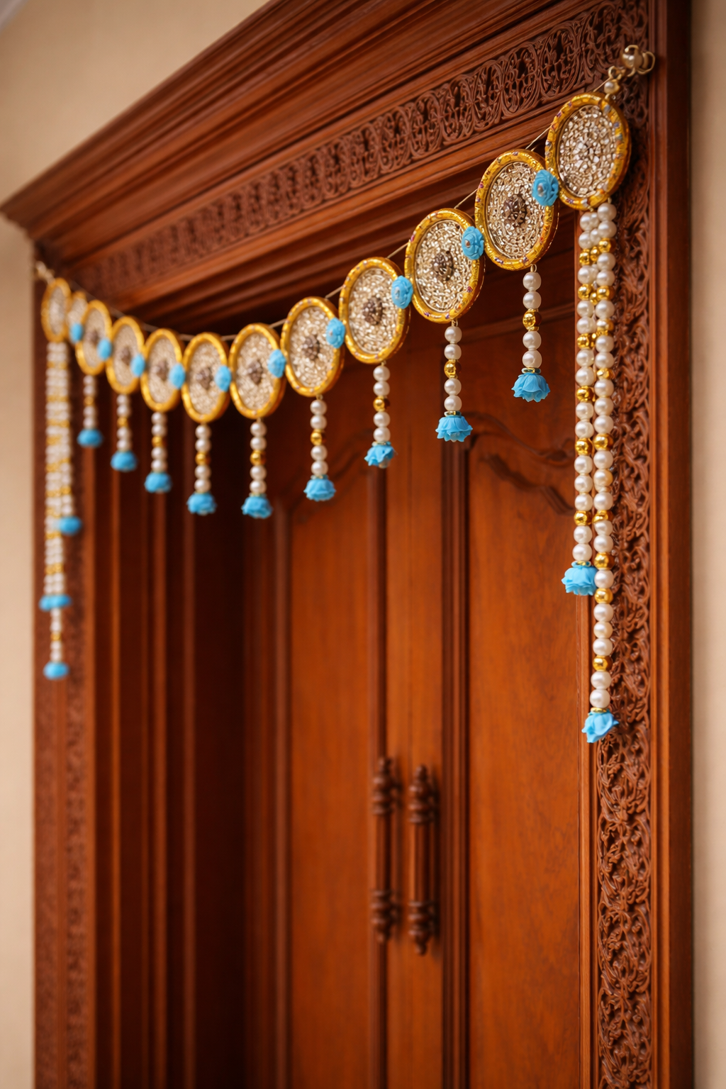 Nutts Ethnic Bandhanwar Toran for Festive Door Entrance Decor