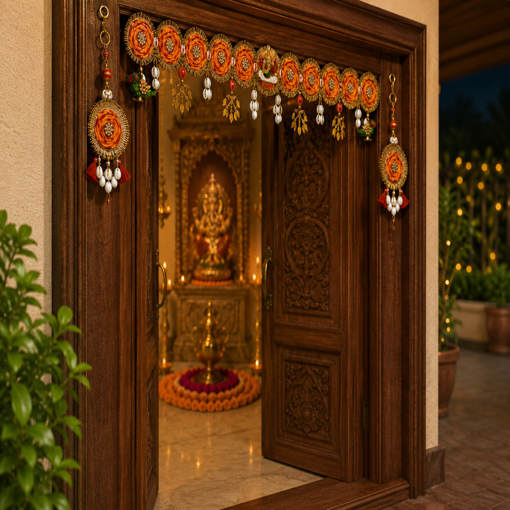 Nutts Ethnic Bandhanwar Hanging for Home Entrance Decor