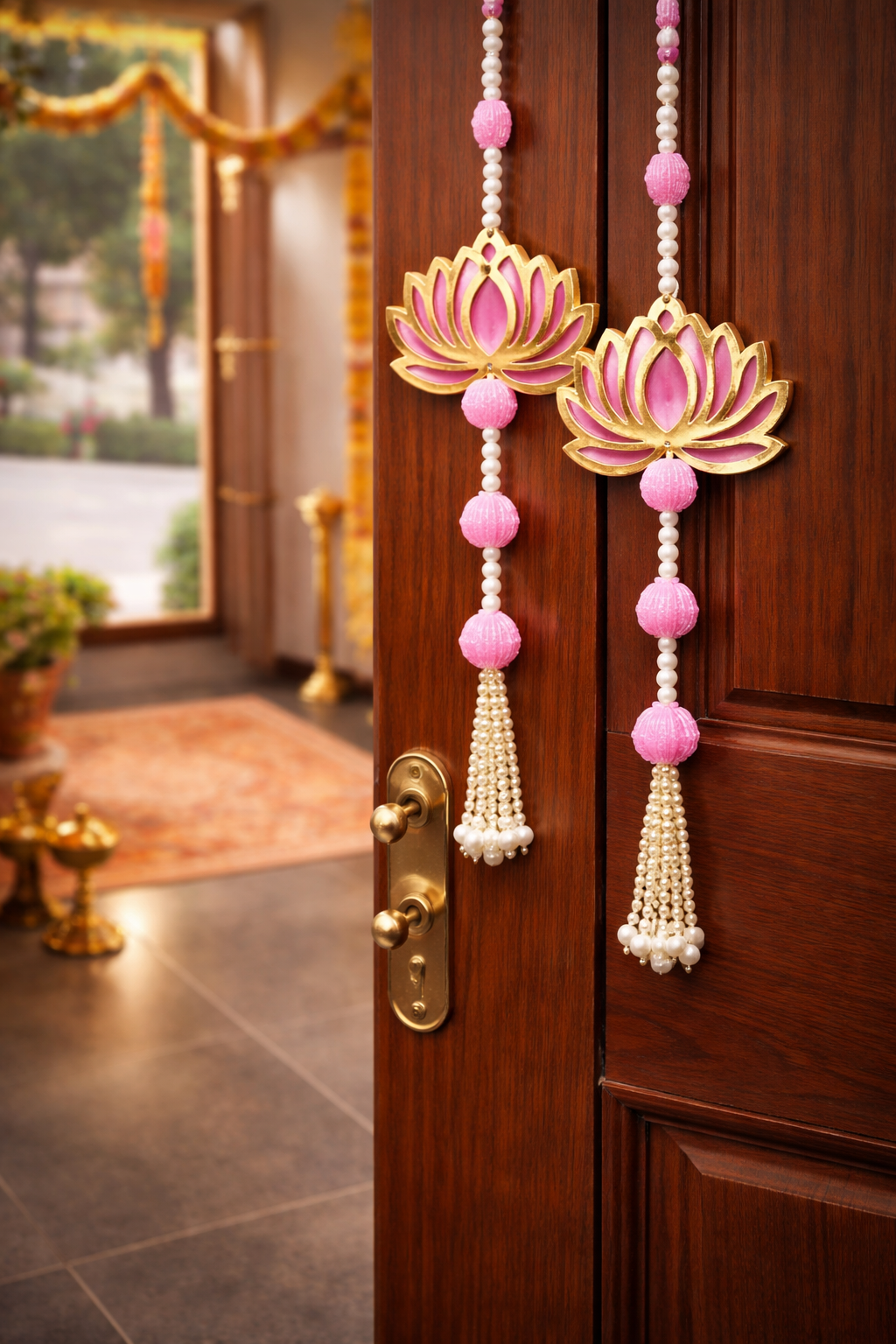 Nutts Lotus Wall Hanging Ideal For Interior Wall Styling Enhances Home Design With Elegant Lotus Pattern