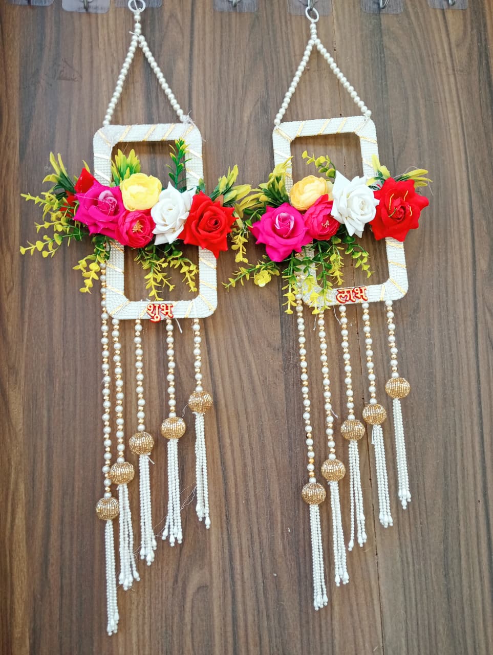 Nutts Handmade Hanging for Home Decorative Wall Hanging | Diwali Festival Pooja Room Entrance Door Pack of 2 (Small184)