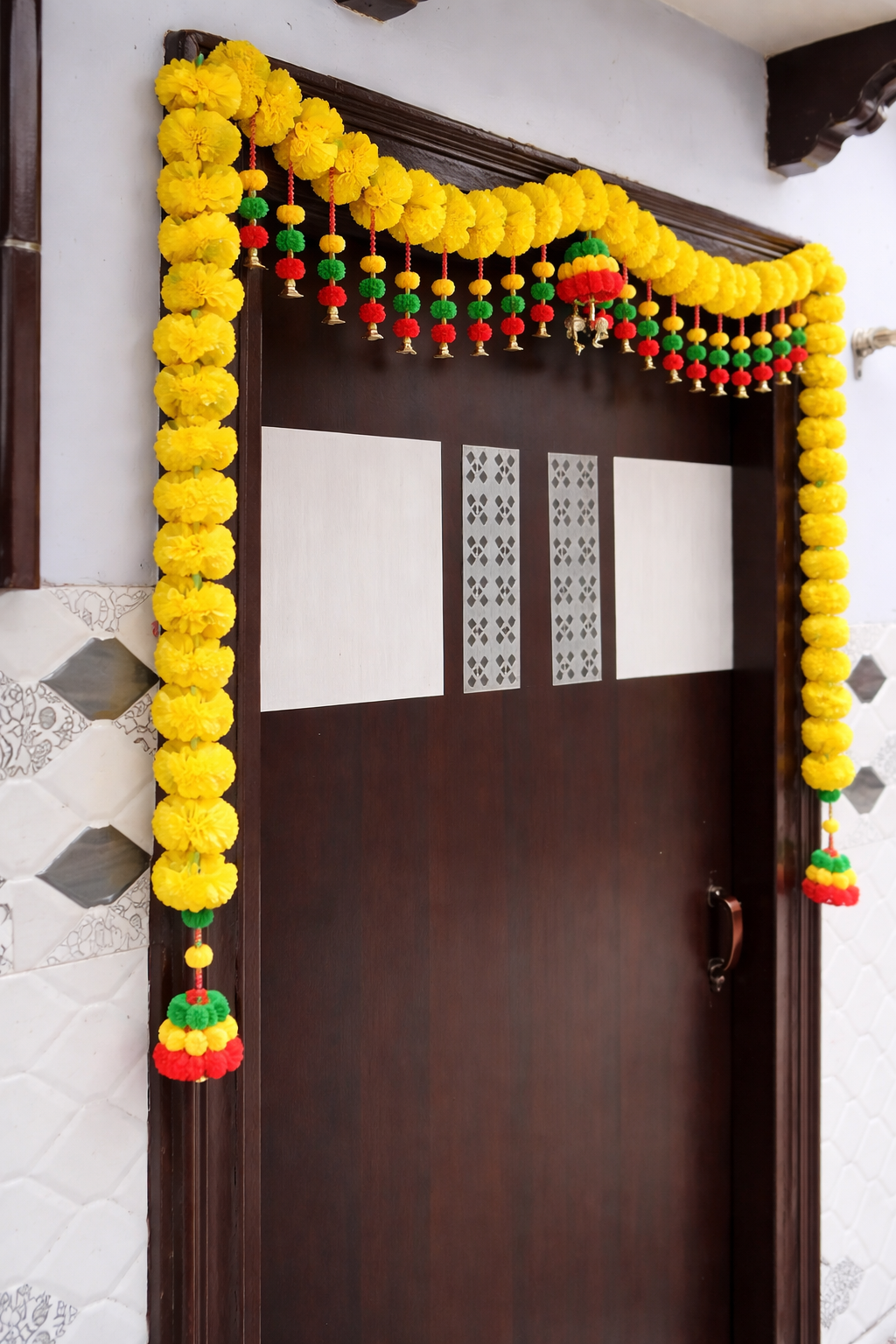 Nutts Colorful Bandhanwar Hanging for Traditional Door Decor