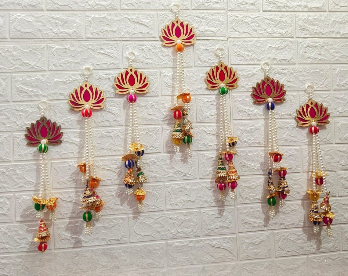 Nutts Lotus Hanging Stylish Decorative Accent Adds Modern Peaceful Touch To Home Interiors