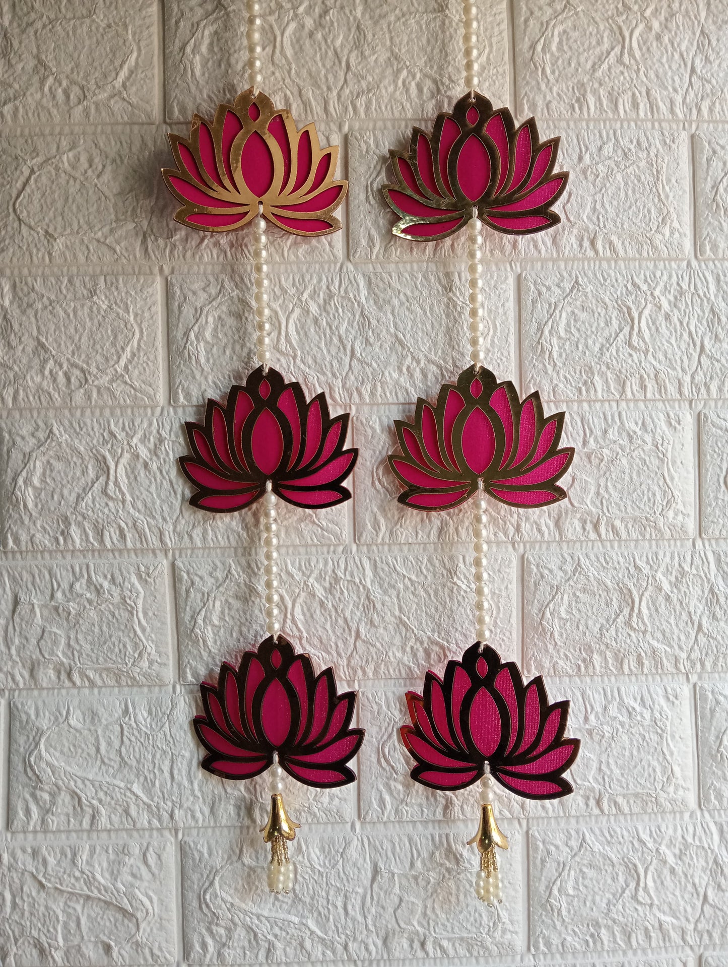 Nutts Lotus Inspired Wall Hanging Beautiful Decorative Piece For Aesthetic Homes Enhances Wall Decor With Modern And Spiritual Design Perfect For Stylish Interiors