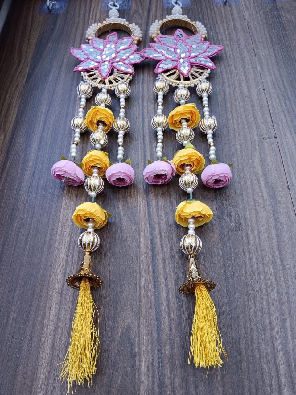 Nutts Handmade Hanging for Home Decorative Wall Hanging | Diwali Festival Pooja Room Entrance Door Pack of 2 (Small183-2)