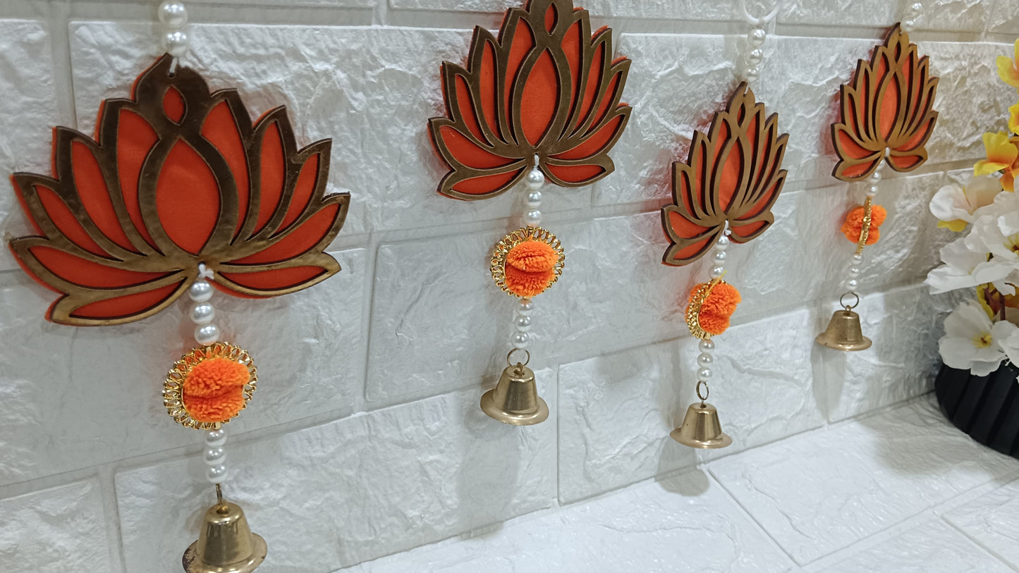 Nutts Lotus Wall Hanging Elegant Decorative Accent For Bedroom And Hallway Decor