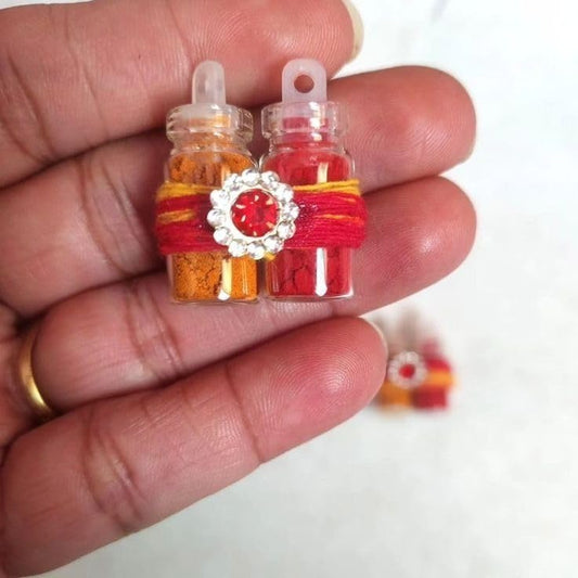 NUTTS Decorative Tilak Bottles Decorative Holi Return Gifts for Festival Great for Wonderful Festive Holi Celebrations. (HOLIPLATE-78)