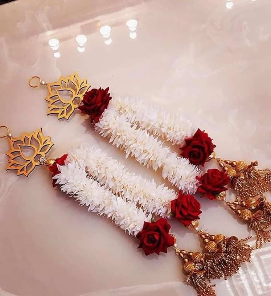 Lotus with Paper Gajra Rose Latkan Hanging Perfect for Home Decoration | Ideal for Diwali Festivities | Enhance Your Space with Graceful Touches