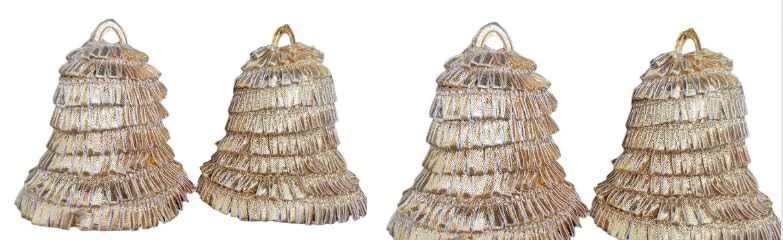 Nutts Gota Jingle Bells for Christmas Tree Jingle Bells for Home Decor Christmas Tree Decoration Art & Crafts Hanging Bells Decor | Party | Decroation Item (Pack of 2)