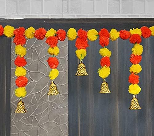 Sellplus Handmade Bandhanwar Artificial Flower Decorations | Decoartive Floral Bandhanwar for Main Door Entrance and Welcoming Area Decorations (Pack of 1) (BDHW568)