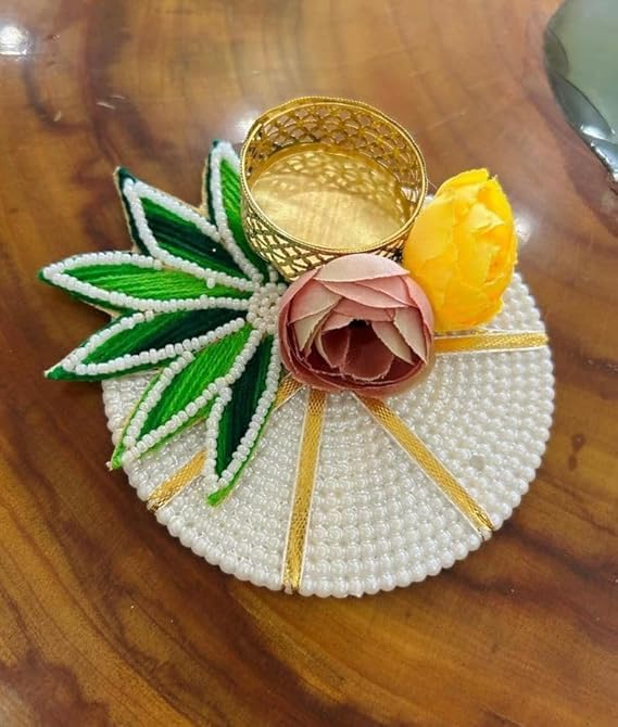 SellPlus Handmade Decorative Peony Lotus Tlight for Decoration | Tlight for Diwali | Decoration for Home (Pack of 2) (Tealight-313)