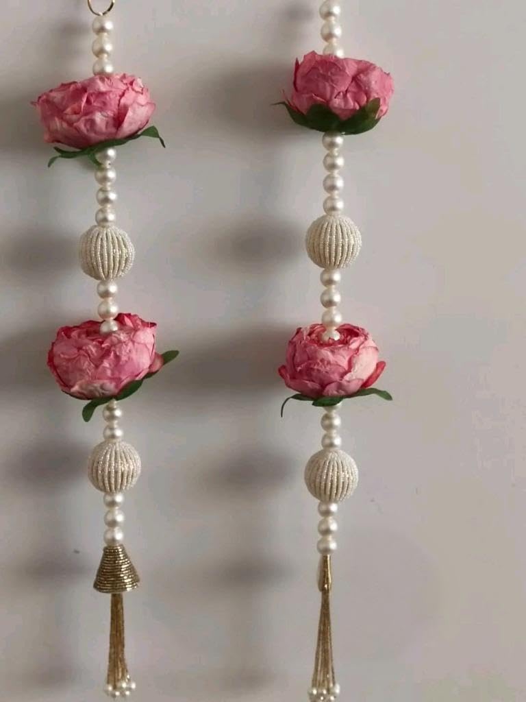 Nutts Decorative Handcrafted Artificial Flower Hanging | Multicolour Traditional Florel Hanging for Home and Office Decoration (FlowerH25)