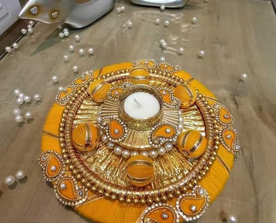 Decorative Tea Light Holder Plater Home Decoration & All Festival Decor & Diwali Decoration
