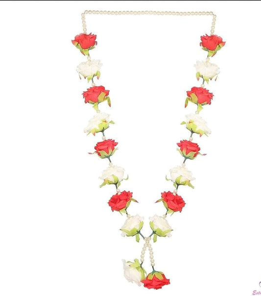 Amazing Designer Artificial Velvet Flower Garland | Puja Mala | for Photo Frames & God | Handmade Garland Artificial Mala | for Photo Frame, God, Mandir and Temple
