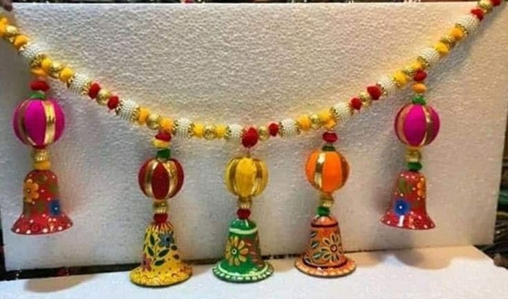 Sellplus Handmade Bandhanwar Decorative | Traditional Premium Look Bandhanwar Toran for Main Door Decorative Hanging Festival Home Temple Decor (Pack of 1) (BDHW551)