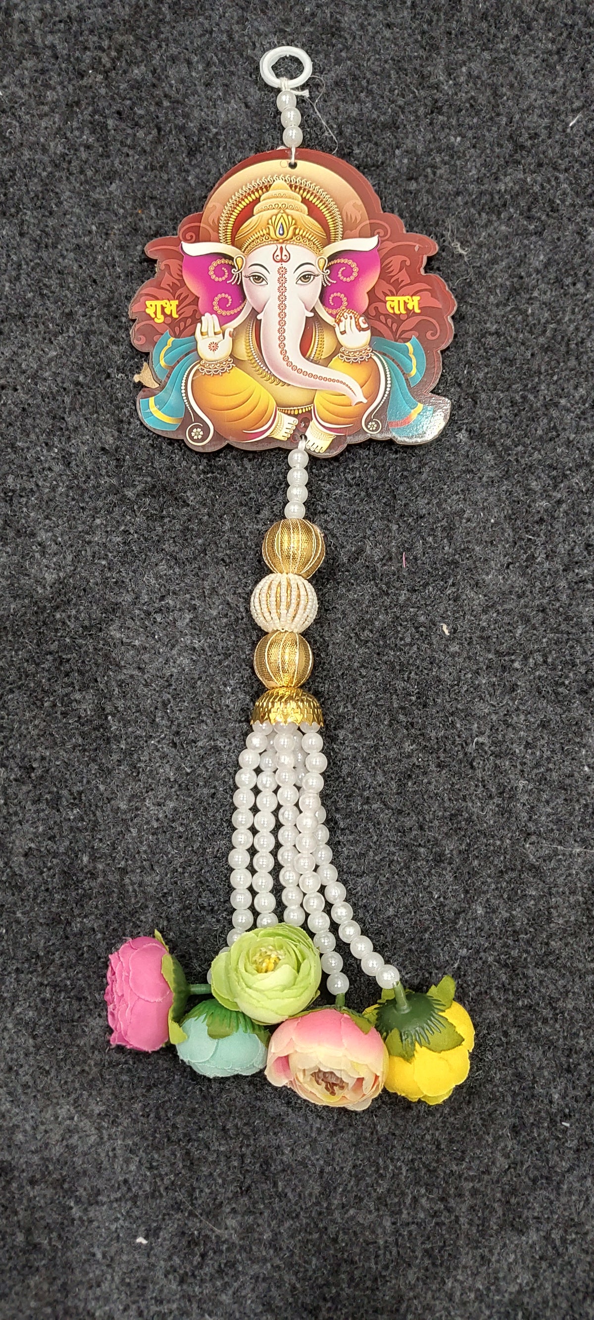 Attractive Wooden Design Wall Hanging for Home Decoration | Diwali | Navratri | Ganesh Pooja | Wedding Decoration Pack of 2 (SMALL98)