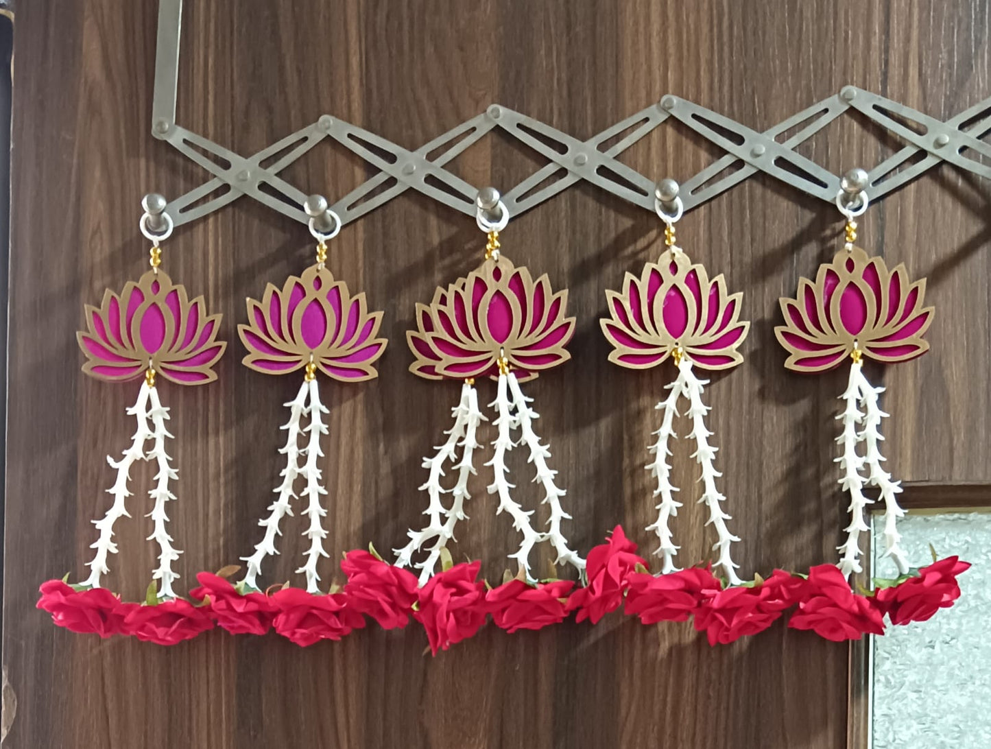 Nutts Lotus Hanging Ideal For Spiritual Corner Home Decor Enhances Peaceful Ambiance Perfect For Meditation Space Mandir And Calm Interior Styling