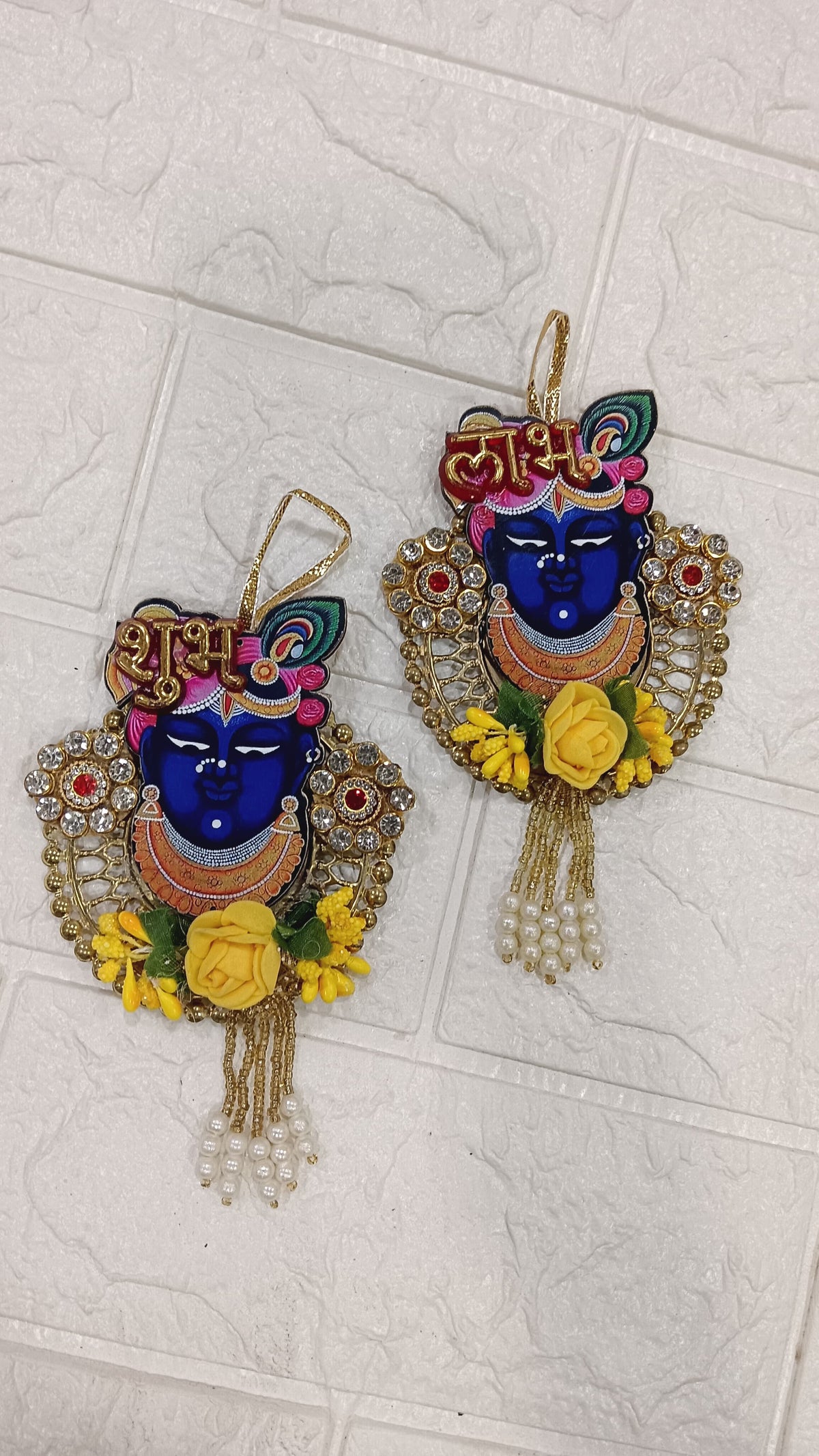 Shubh labh Small hangings for Door | Gifting For Home Decor Hanging  ( Pack of 2) (SMALL119)