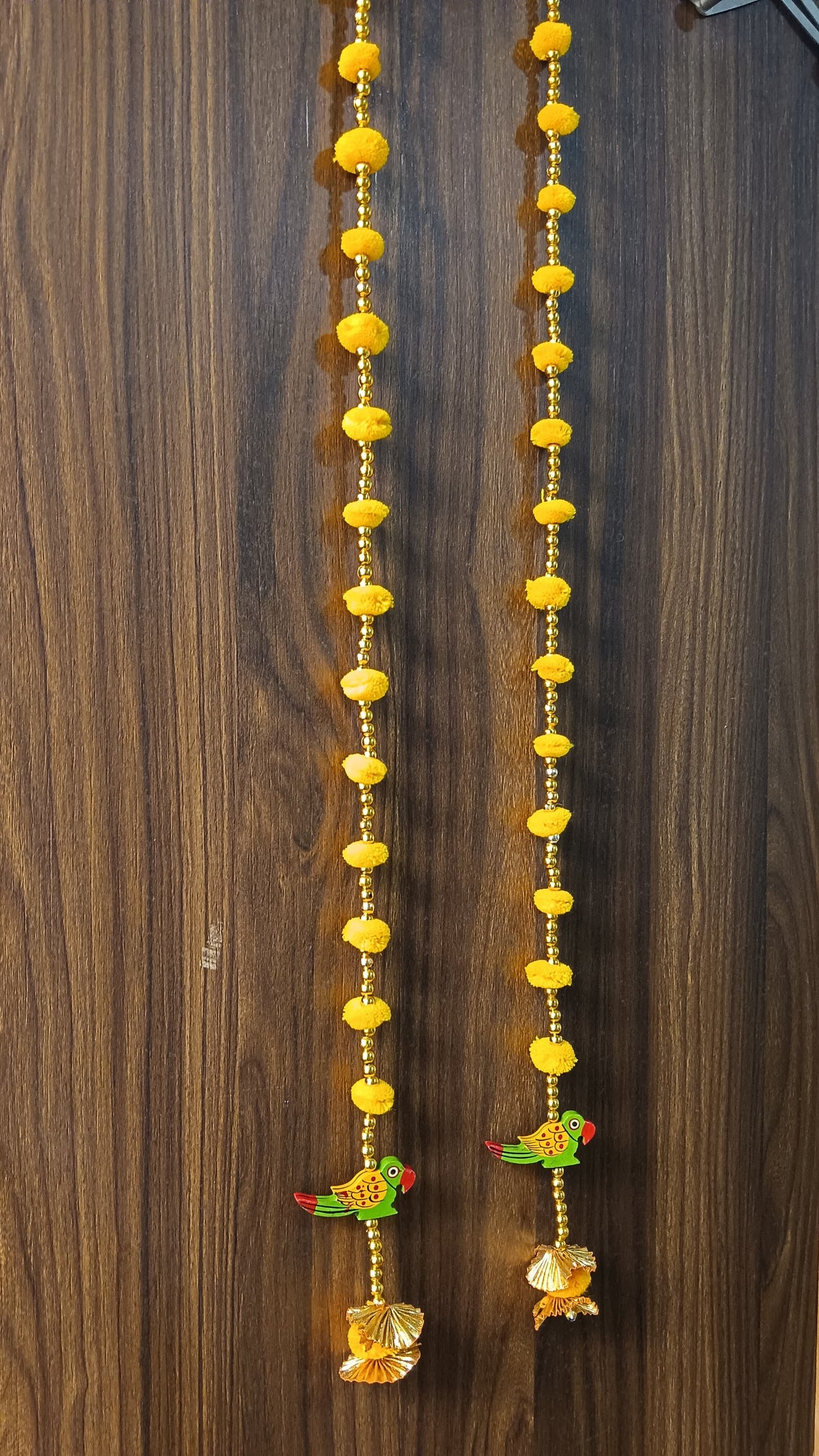 Parrot Small String Hanging for Home Decor,Diwali Decor,Wedding and All Festival Decor Pack of 6 (SMALL131)