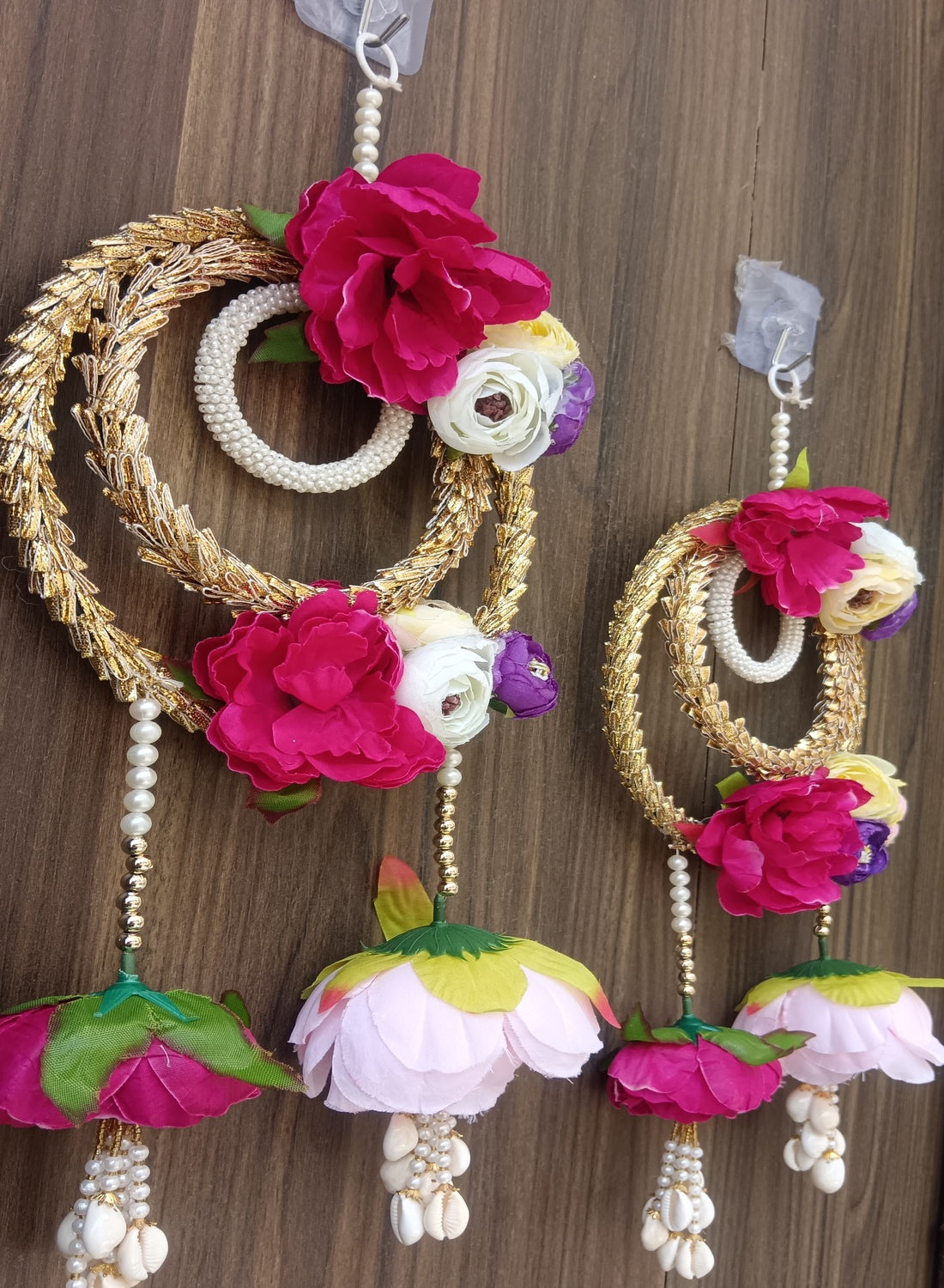 Nutts Small Hanging Decoration Handmade Decorative Wall Accent for Home Pack of 2 (Small168)