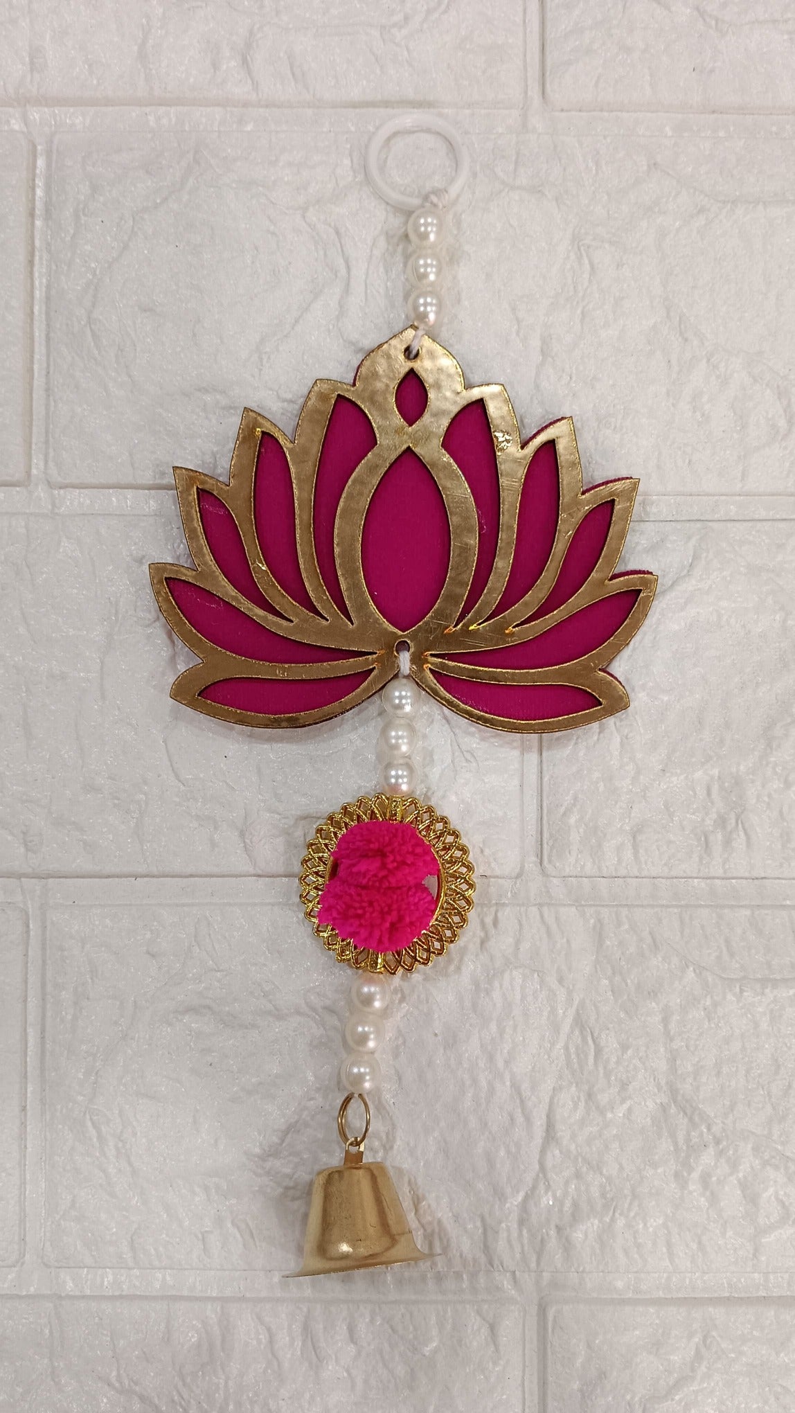 Nutts Lotus Wall Hanging Decorative Home Accent Perfect For Living Room Bedroom And Hallway Enhances Interior Styling With Elegant Lotus Theme