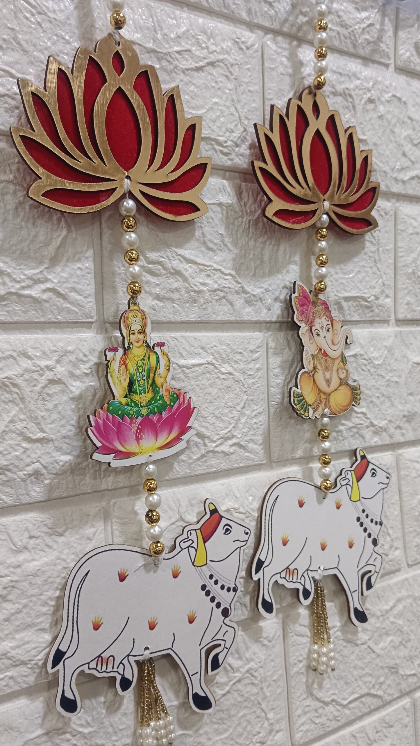 Nutts Lotus Wall Hanging Perfect For Spiritual And Calm Decor Ideal For Pooja Room Mandir And Meditation Space Enhances Positive Energy And Serenity At Home