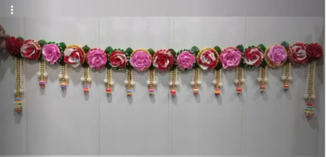 Nutts Floral Bandhanwar Toran Door Hanging for Home and Festive Decor