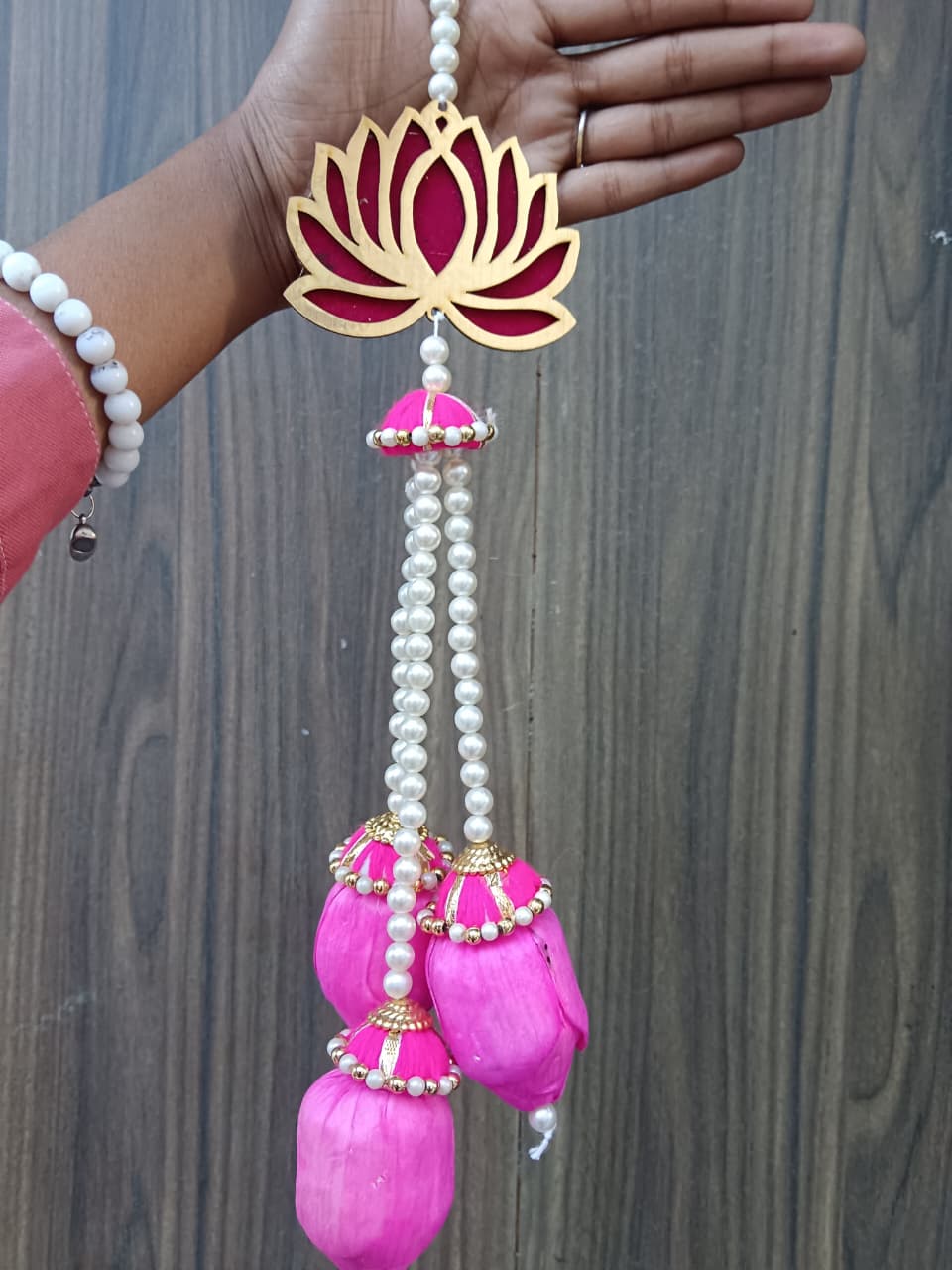 Nutts Lotus Hanging Decor Stylish Piece For Elegant Home Walls Enhances Interior Design With Lotus Theme Ideal For Living Room Bedroom And Entryway
