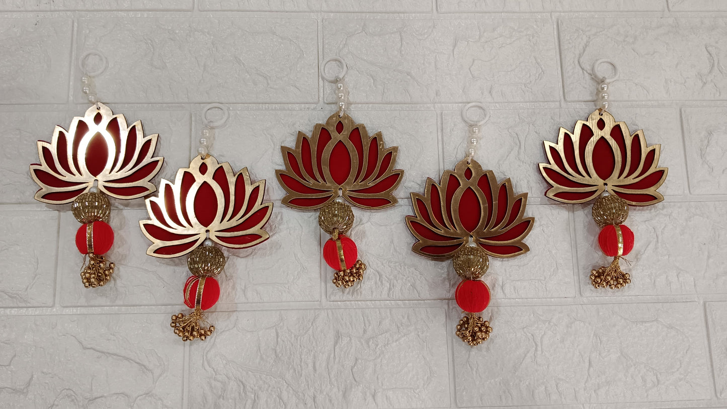 Nutts Lotus Hanging Decor Ideal For Calming Wall Aesthetics Adds Peaceful And Relaxing Vibe To Home Perfect For Bedroom Meditation And Living Room Decor