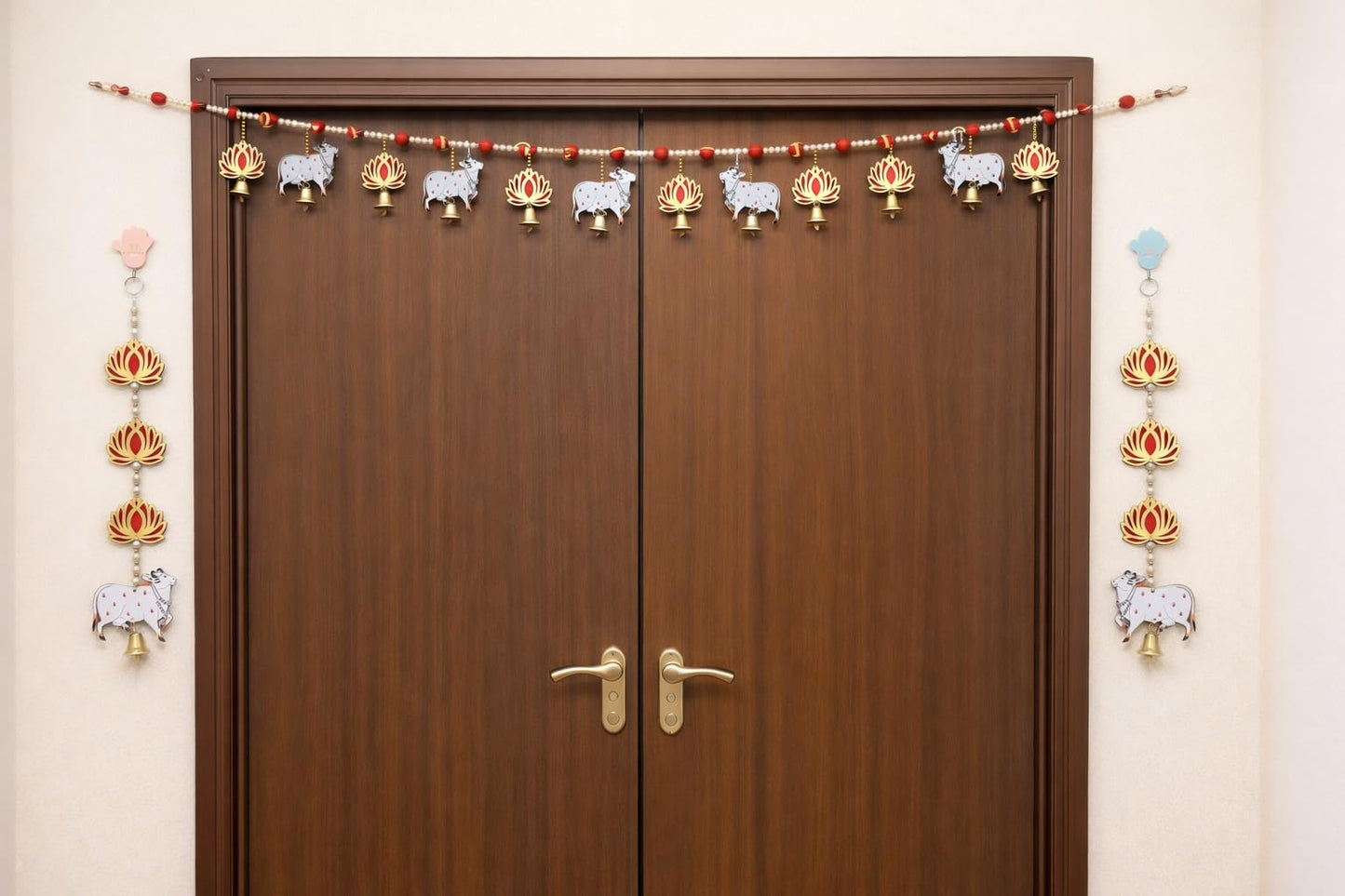 Sellplus Handmade Bandhanwar Decorations | Premium Style Decorative Bandhanwar Toran Hanging for Diwali Ganesh Chaturthi and Housewarming Decoration (Pack of 1) (BDHW299)