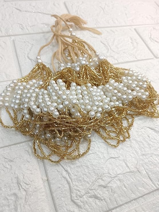 Nutts Designer Latkan for Saree Blouse Multi-Purpose Women's Ethnic Wear Latkan Tassels for Blouse | Lehenga | Suit & Dupatta Embellishment & Decoration (Pack of 10) (RM-Tassel12)