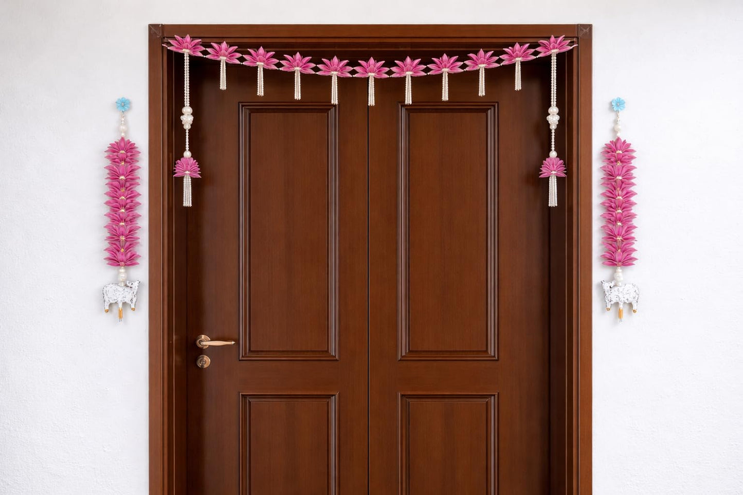 Sellplus Handmade Bandhanwar Decorations | Premium Style Decorative Bandhanwar Toran Hanging for Diwali Ganesh Chaturthi and Housewarming Decoration (Pack of 1) (BDHW298)