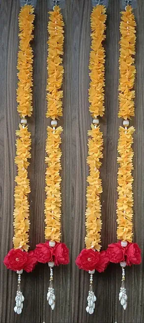 Nutts Handmade Floral Paper Gajra Hanging Decorations | Traditional Decorative Paper Gajra | Home Entrance Decor Hanging (PAPERG34)