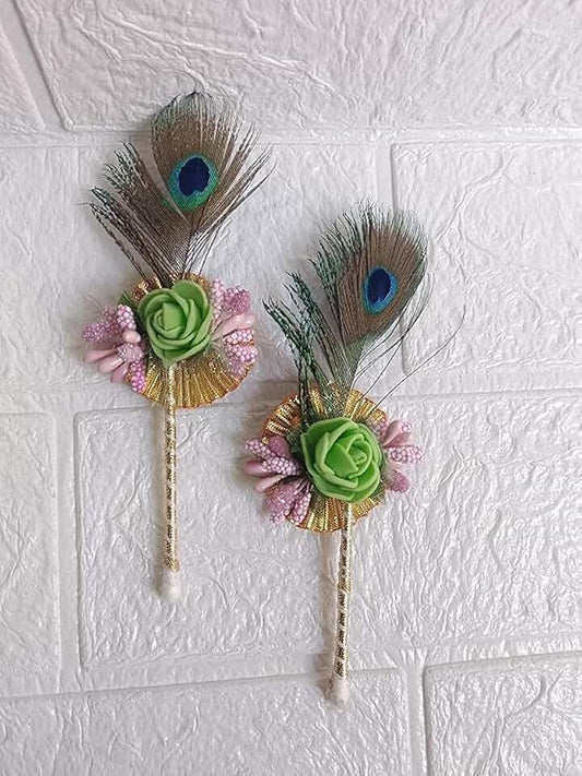 Mor Pankh Tilak & Bindi Stick,Sindoor Stick, Chandan Stick for Pooja, Sagan, Religious Ceremonies, Festivals, etc. (Medium, 2)