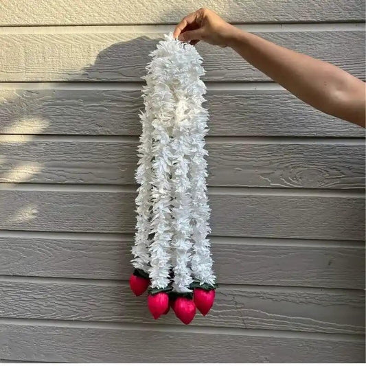Nutts Handmade Floral Paper Gajra Hanging Decorations | Traditional Multicolor Paper Gajra Hanging for Diwali Wedding and Festive Decoration (PAPERG48-1)