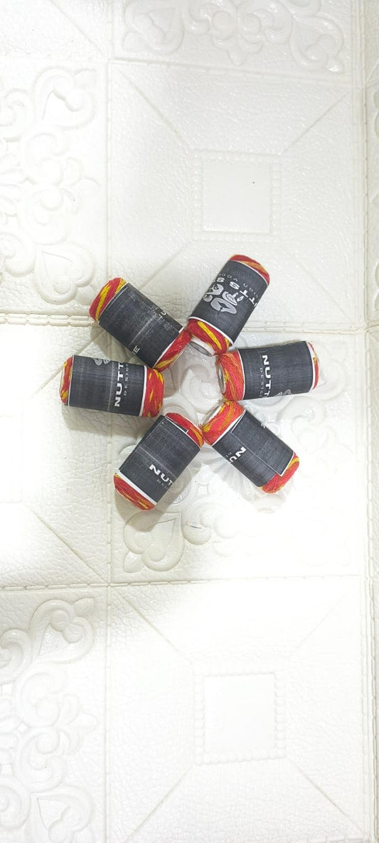 Nutts Traditional Red Mauli Sacred Thread Roll for Pooja and Religious Ceremonies (PoojaM-11) (Pack of 6)