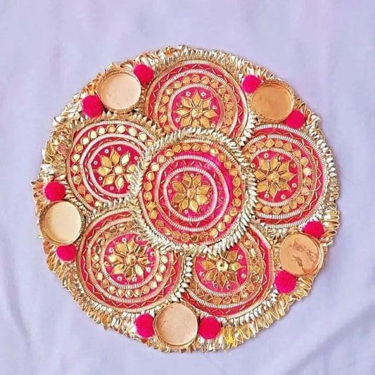 NUTTS Decorative Floral Rangoli Traditional Festival Home Decoration Diwali Pooja Mandir Entrance Reusable Decorative Floor Art Design (Rang47)